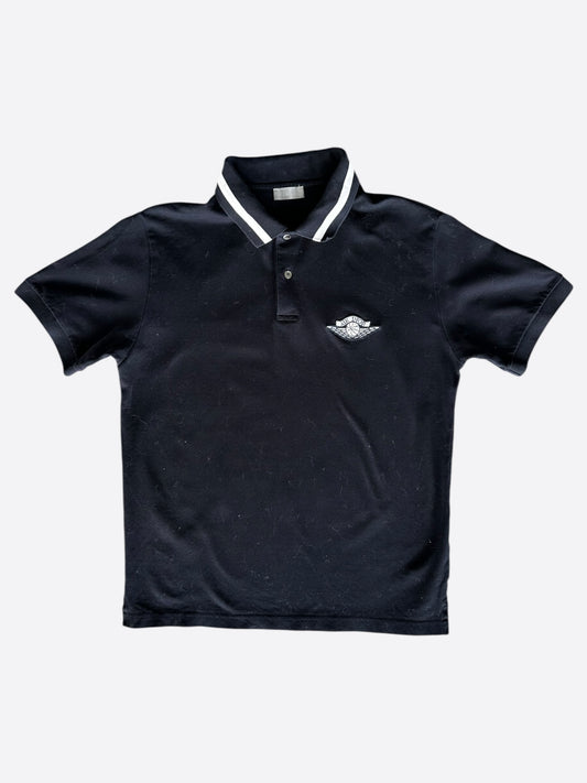 Dior Jordan Navy & White Air Dior Embroidered Polo