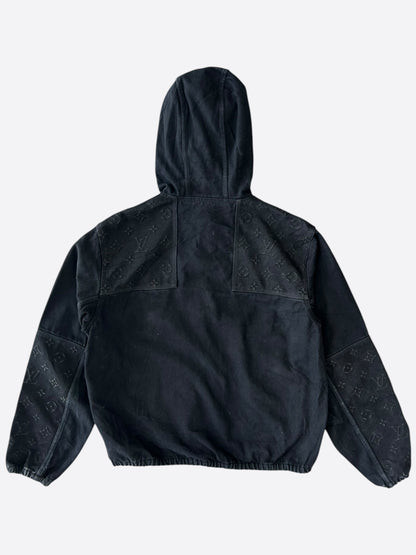 Louis Vuitton Black Monogram Carpenter Hooded Jacket