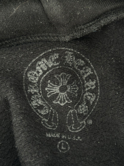 Chrome Hearts Black & Yellow Online Exclusive Horseshoe Logo Hoodie