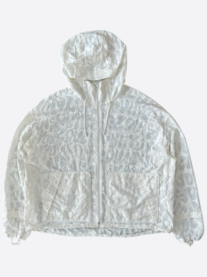 Louis Vuitton White Spellout WIndbreaker