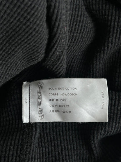 Chrome Hearts Black & Pink Floral Thermal Longsleeve T-Shirt