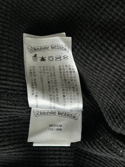 Chrome Hearts Black & Pink Floral Thermal Longsleeve T-Shirt