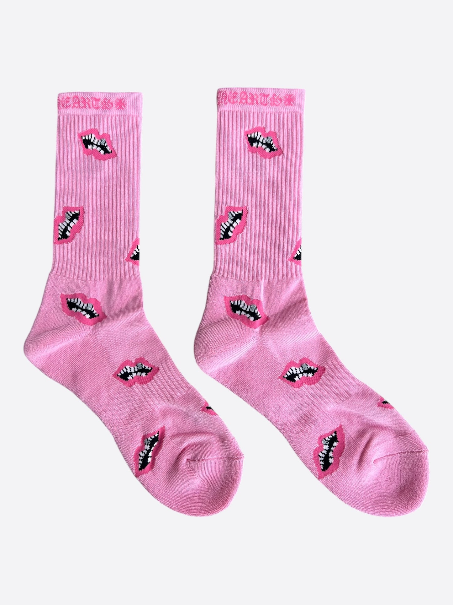 Chrome Hearts Matty Boy Pink Chomper Socks