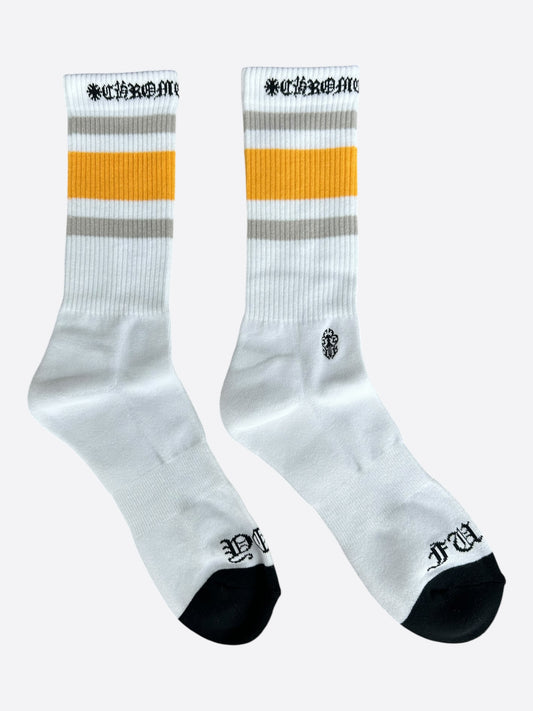 Chrome Hearts White & Multicolor Dagger Logo Socks