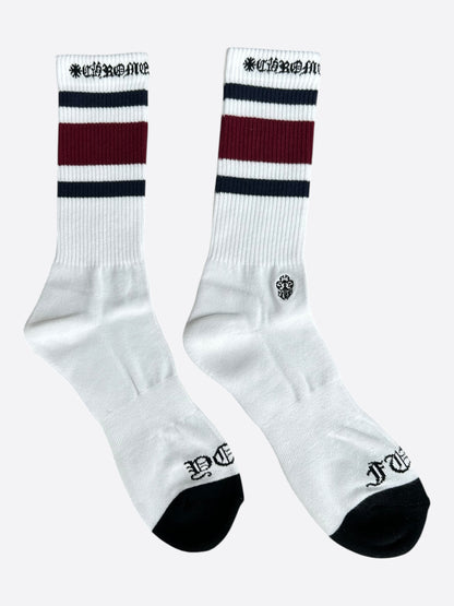 Chrome Hearts White & Multicolor Dagger Logo Socks