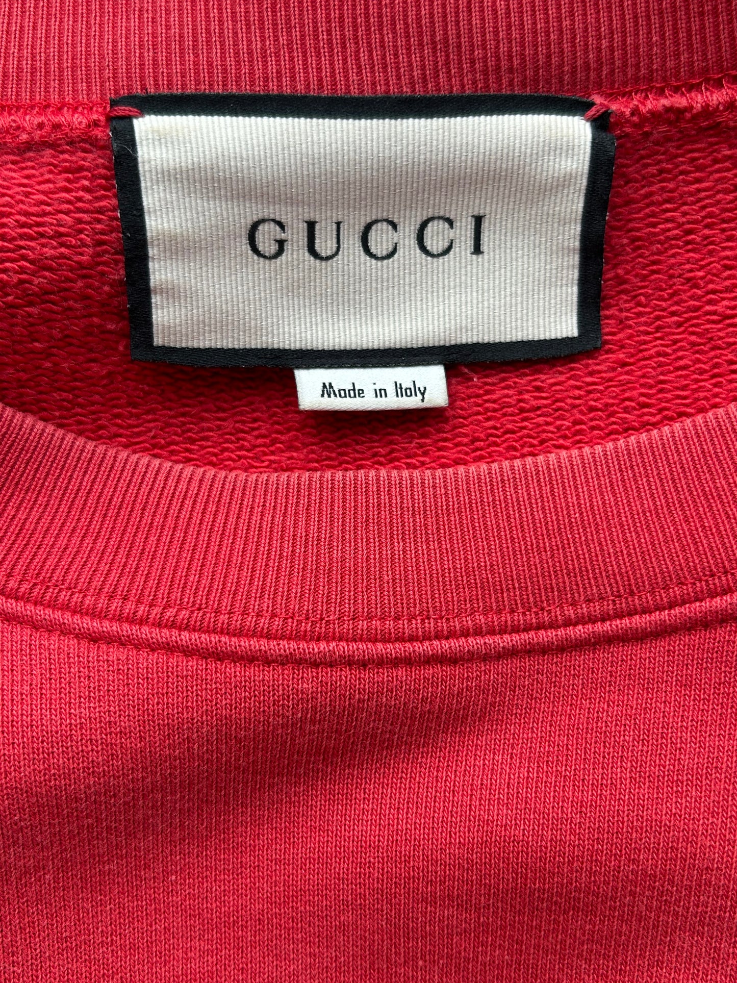 Gucci Red & White Logo Sweater