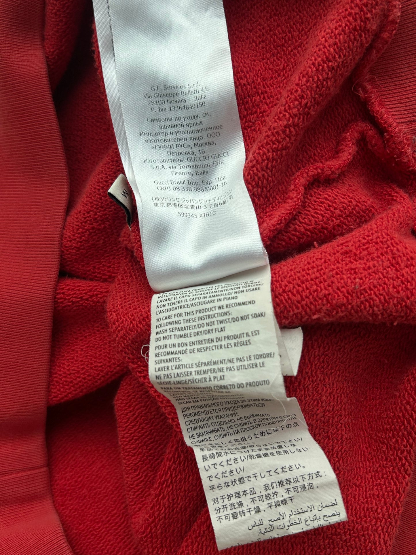 Gucci Red & White Logo Sweater