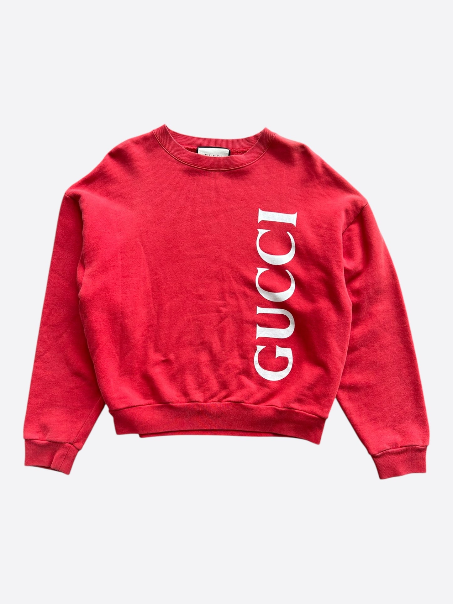 Gucci Red & White Logo Sweater