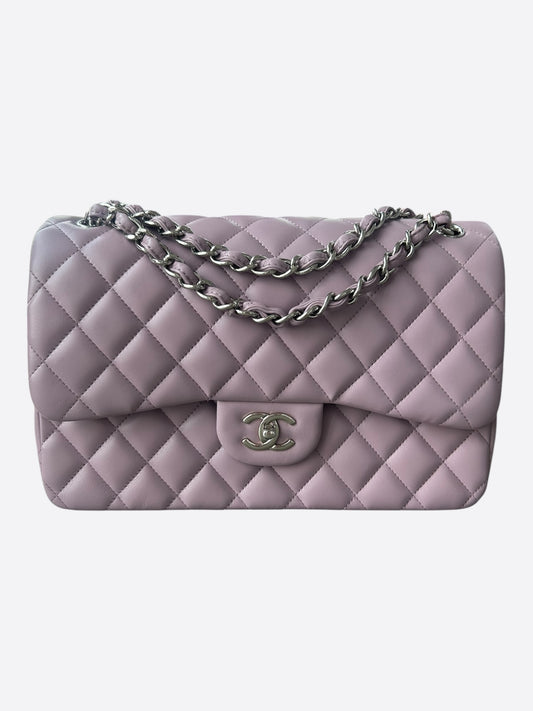 Chanel Lavender Quilted Lambskin Jumbo Flap Bag
