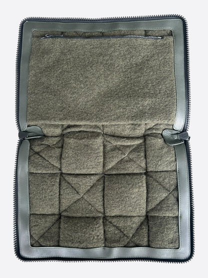 Bottega Veneta Green Intrecciato Padded Cassette Clutch