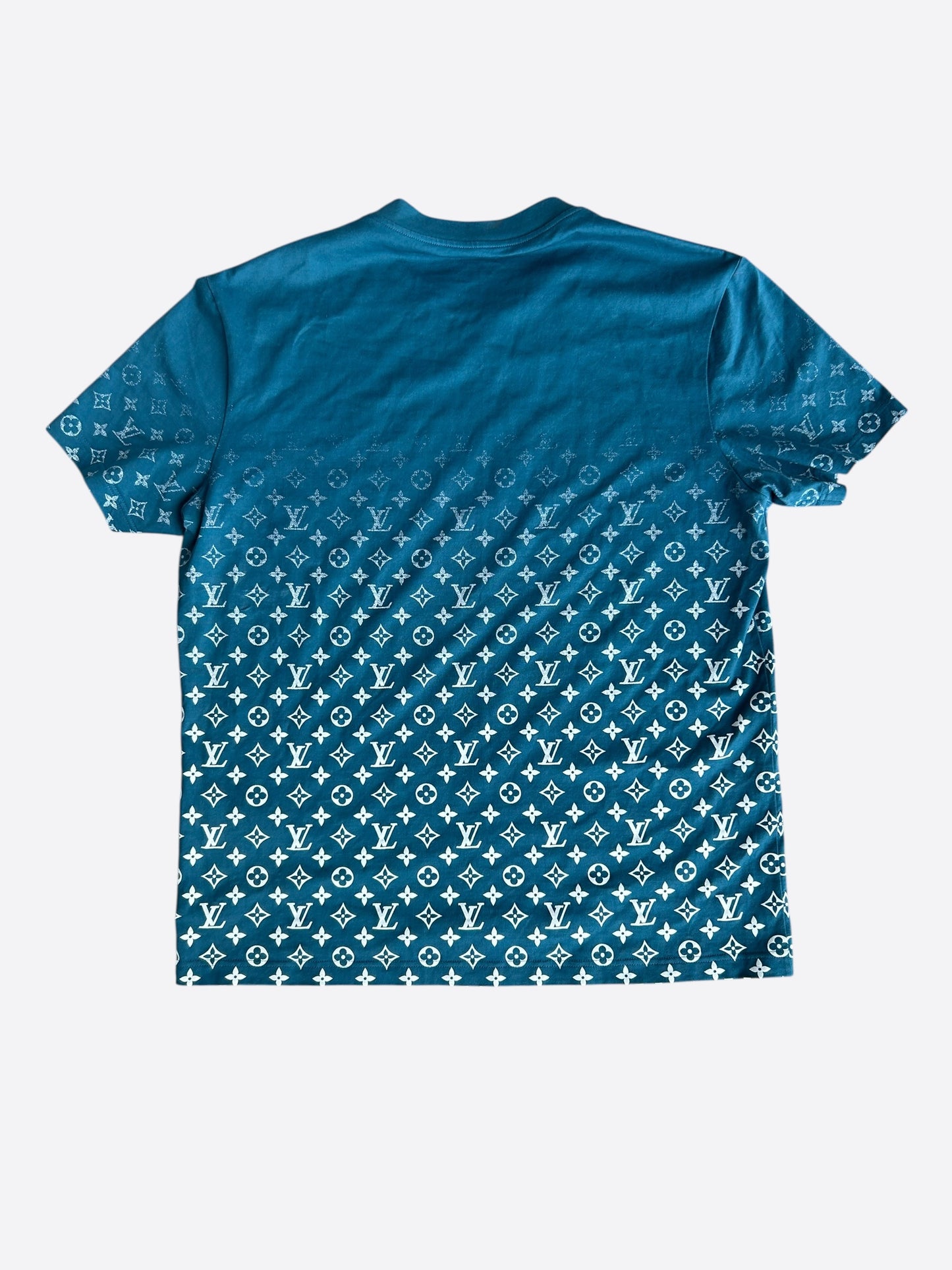 Louis Vuitton Blue & White Monogram Gradient T-Shirt