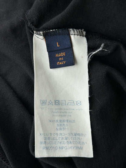 Louis Vuitton Black & White Planes Logo T-Shirt