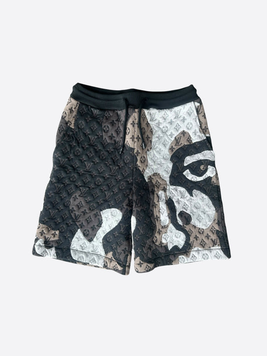 Louis Vuitton KidSuper Camouflage Monogram Face Shorts