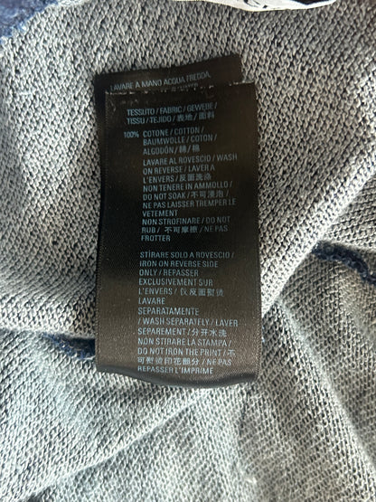 Balenciaga Blue Embroidered Campaign Logo Shorts