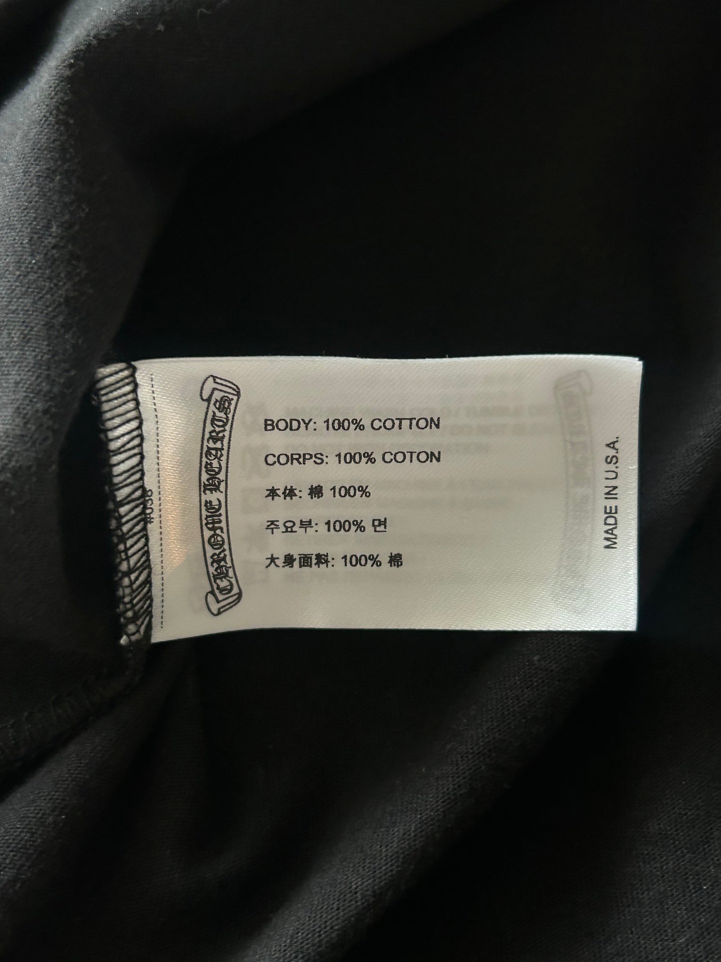 Chrome Hearts Black Miami Exclusive Cross Logo Longsleeve T-Shirt