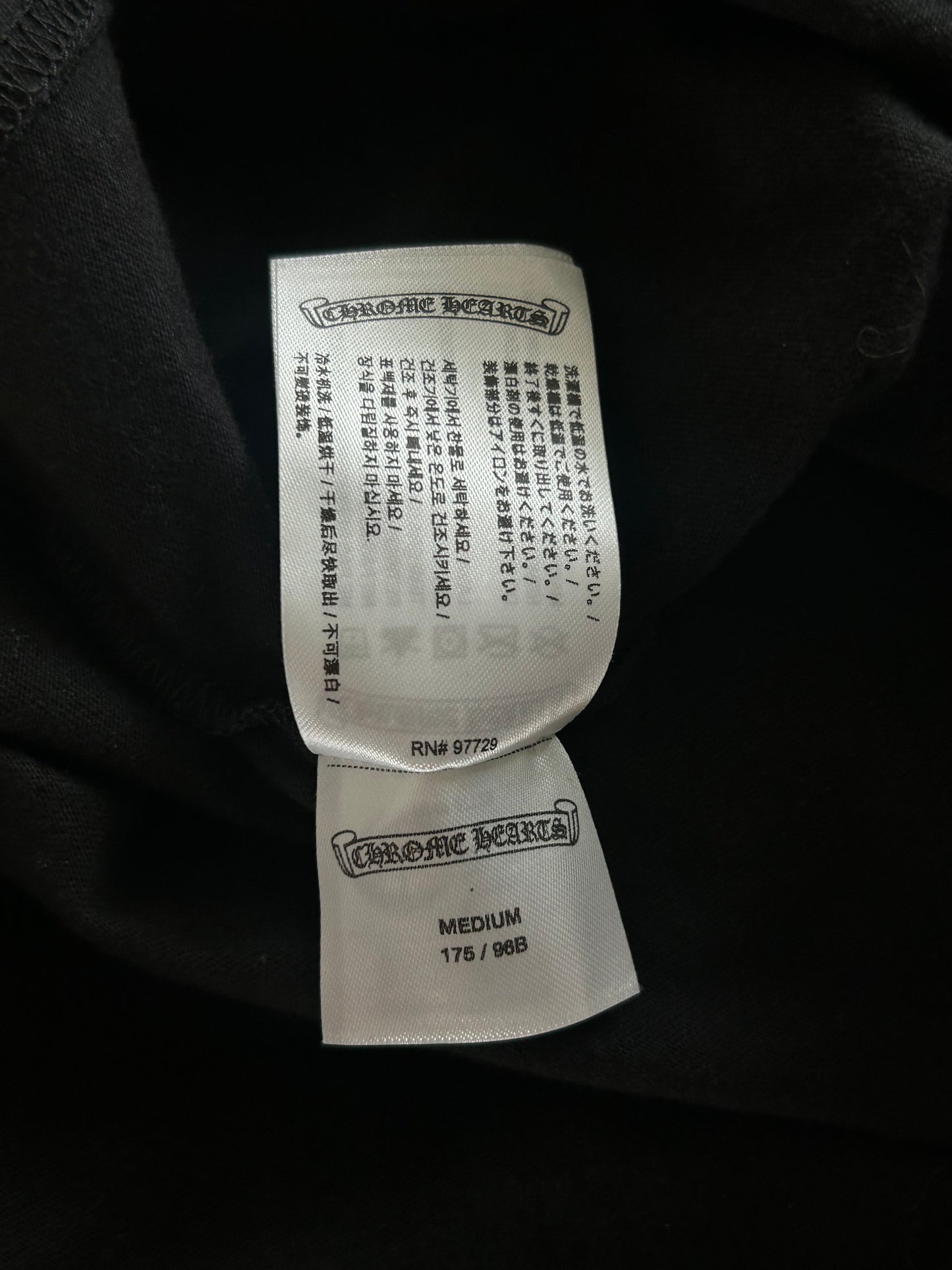 Chrome Hearts Black Miami Exclusive Cross Logo Longsleeve T-Shirt