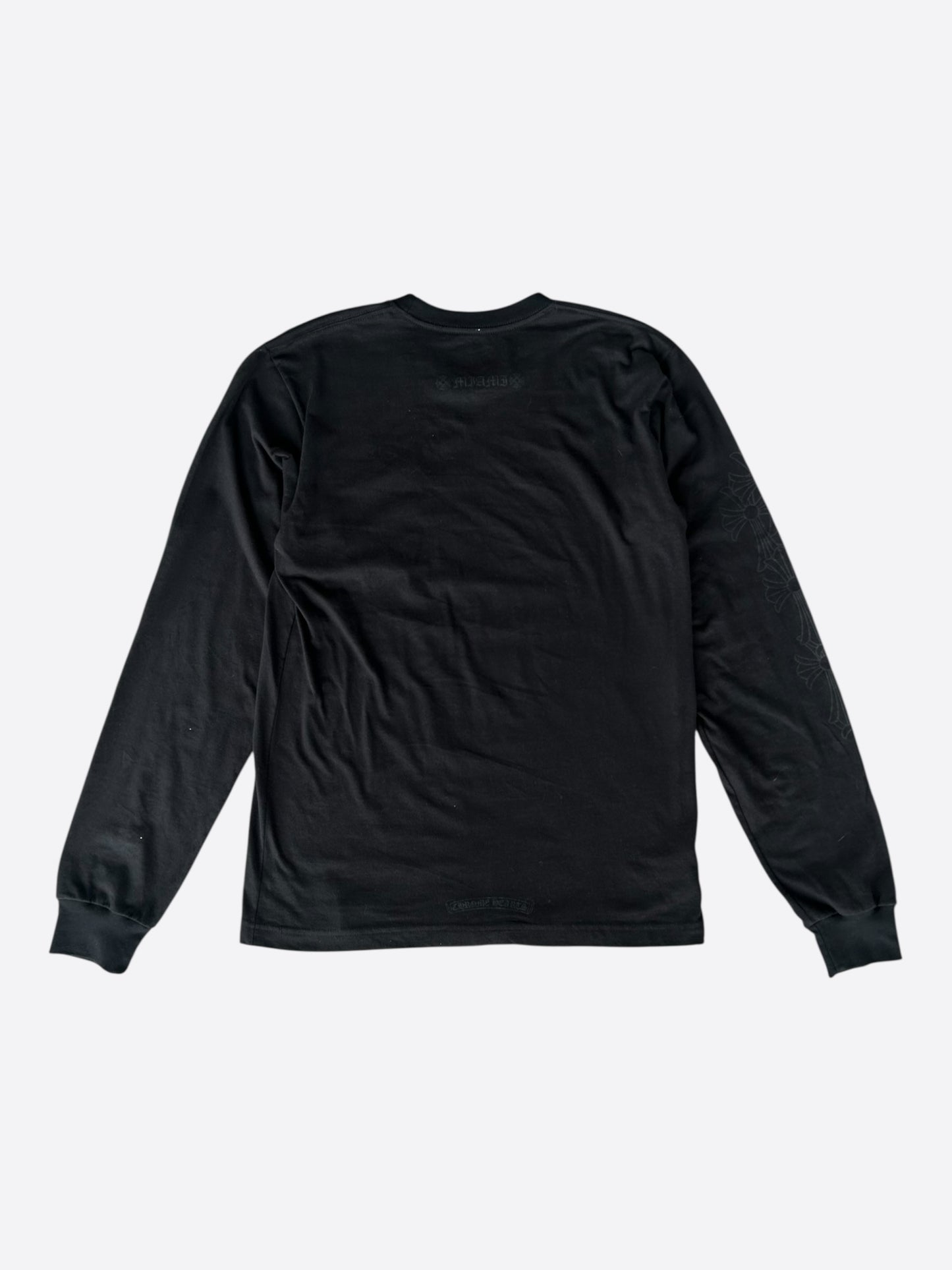 Chrome Hearts Black Miami Exclusive Cross Logo Longsleeve T-Shirt