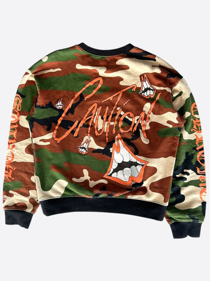 Chrome Hearts Matty Boy Camouflage Caution Sweater