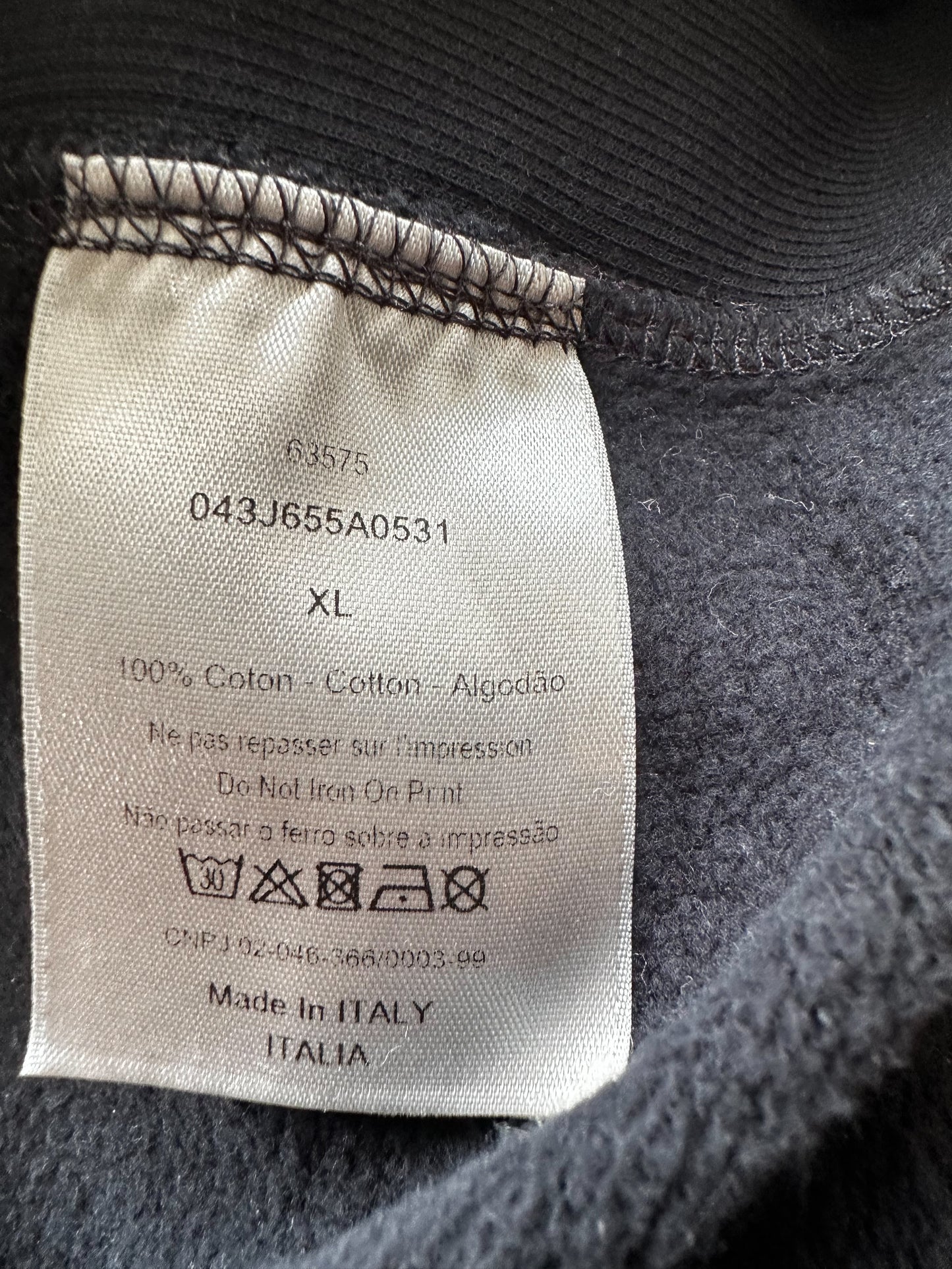 Dior Navy Faded Atelier Logo Sweater