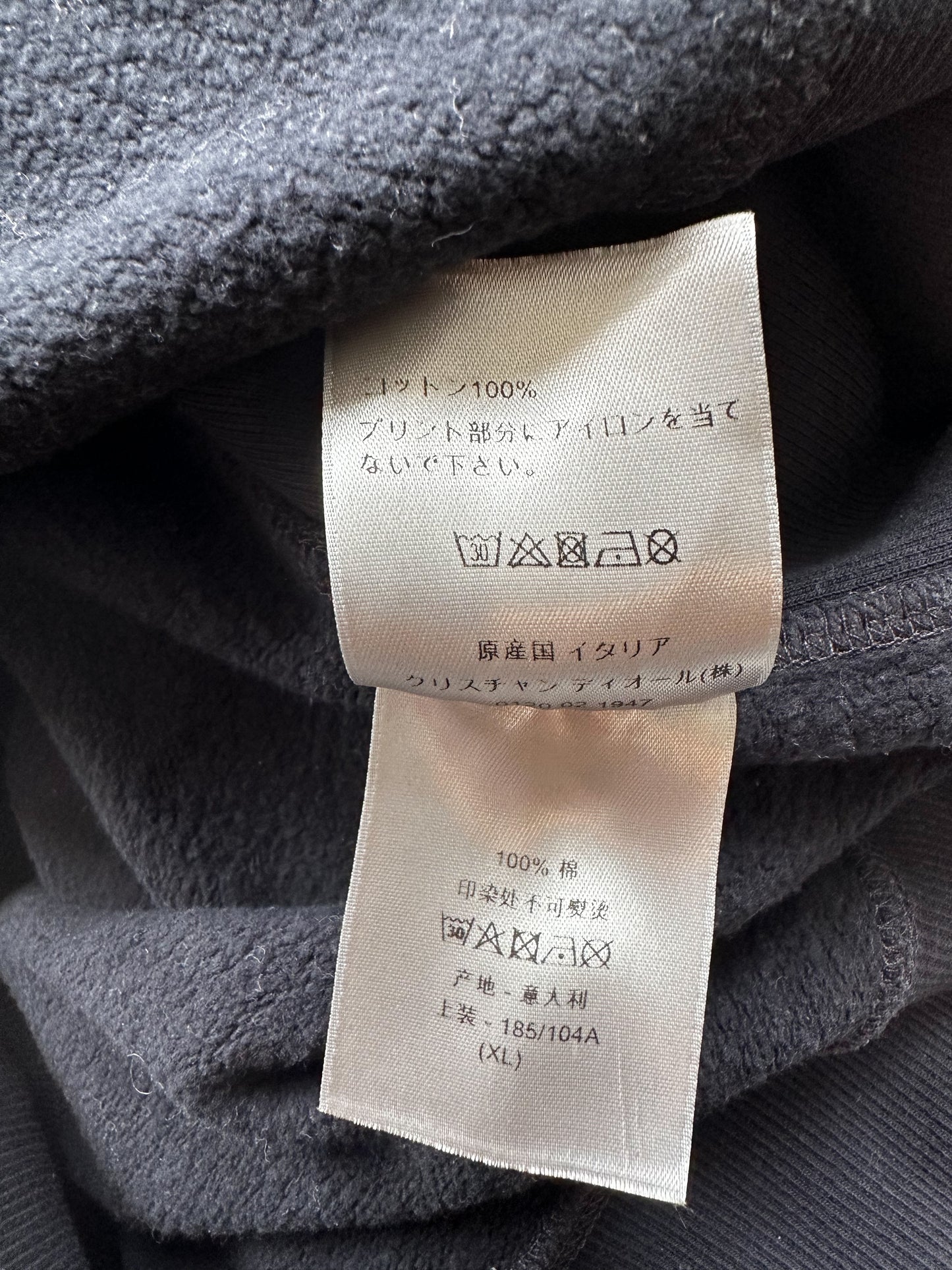 Dior Navy Faded Atelier Logo Sweater