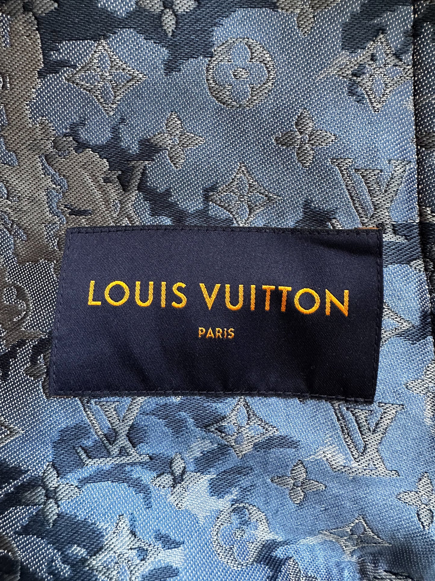 Louis Vuitton Blue Tapestry Monogram Windbreaker