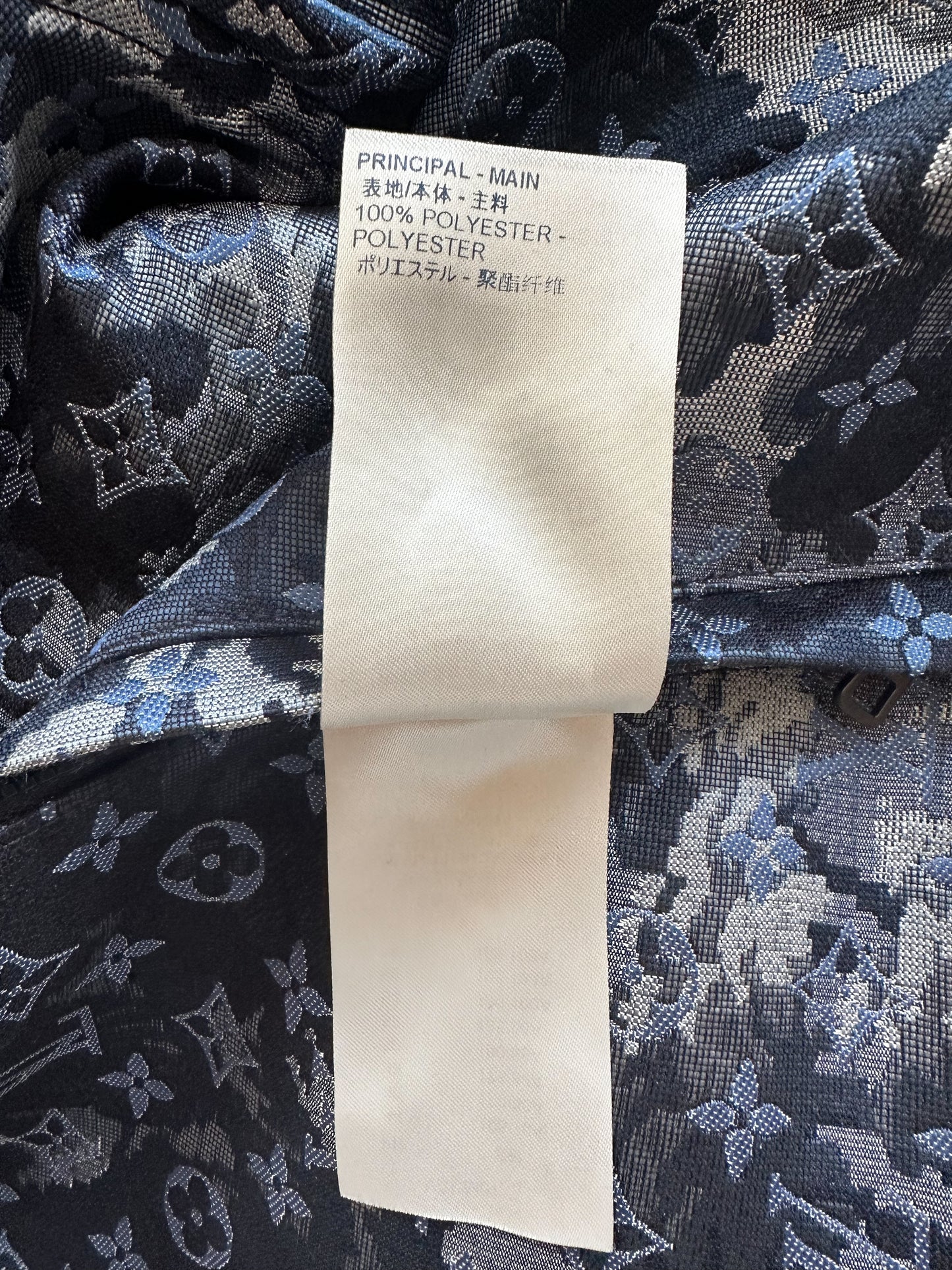 Louis Vuitton Blue Tapestry Monogram Windbreaker