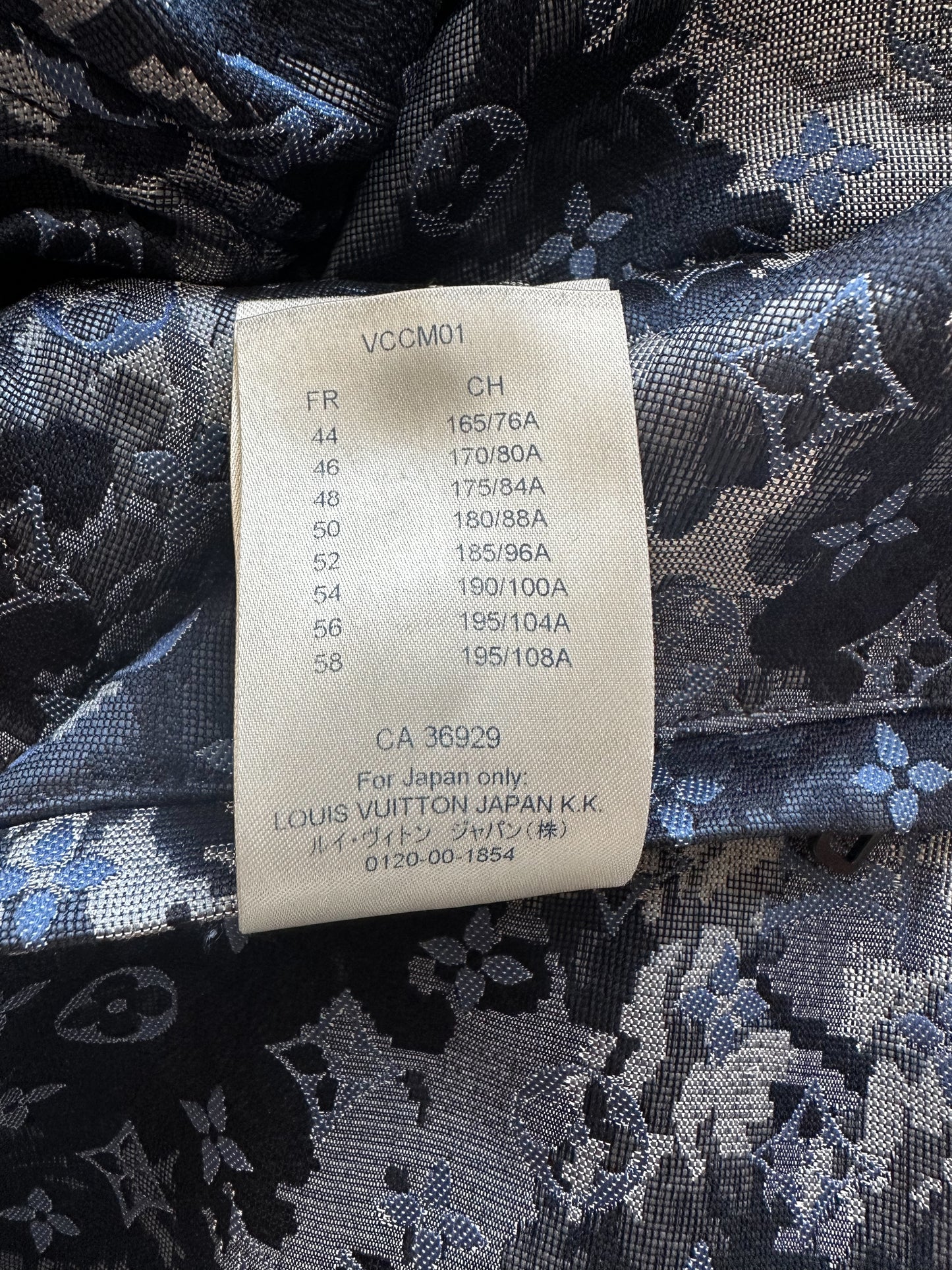 Louis Vuitton Blue Tapestry Monogram Windbreaker