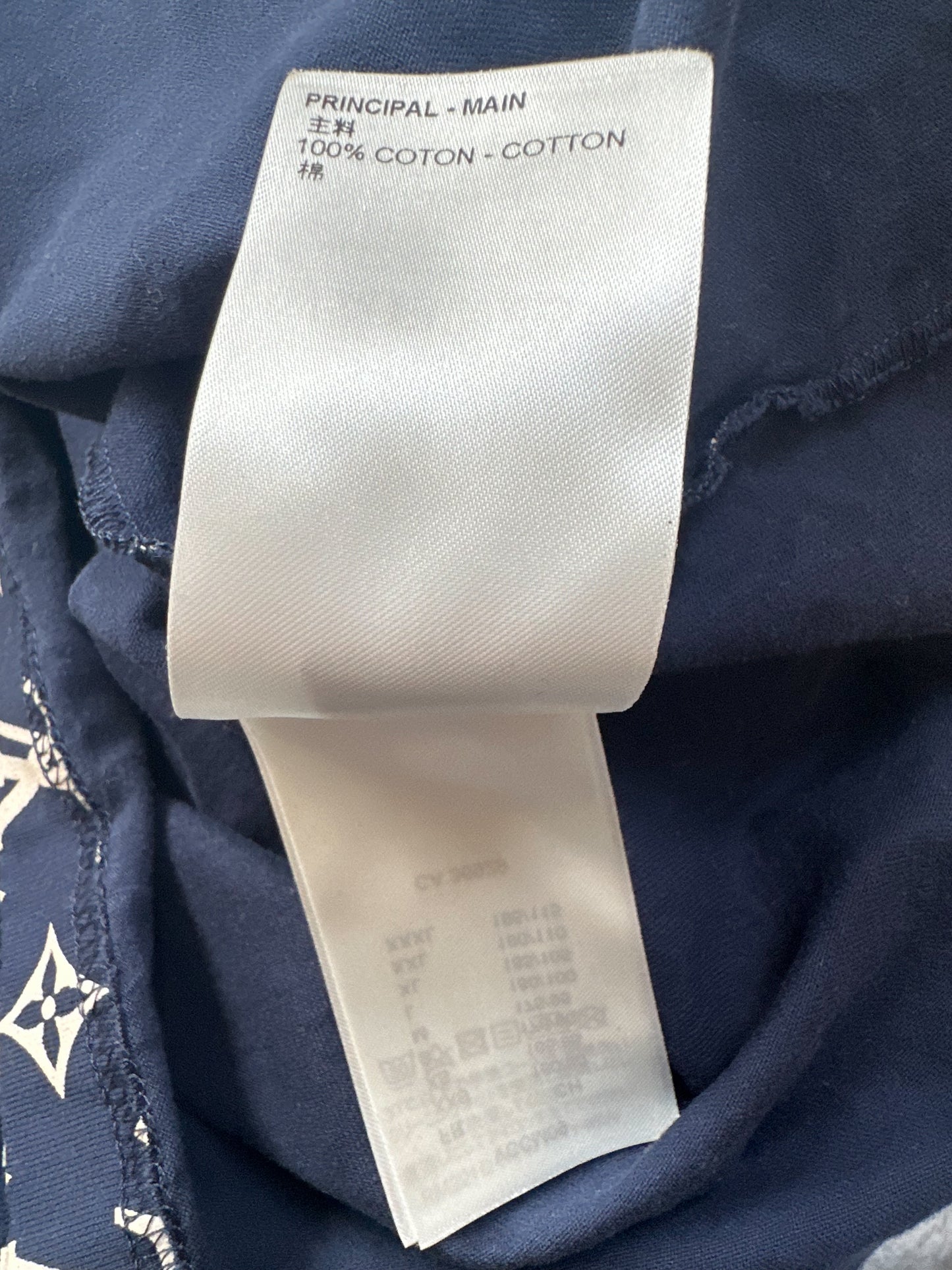 Louis Vuitton Blue & White Monogram Gradient T-Shirt