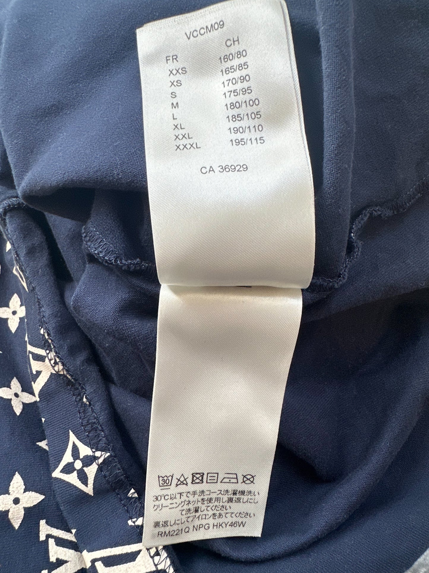 Louis Vuitton Blue & White Monogram Gradient T-Shirt