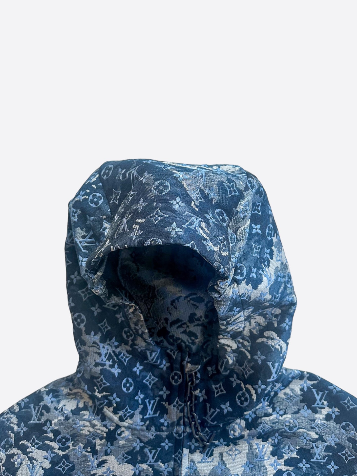 Louis Vuitton Blue Tapestry Monogram Windbreaker