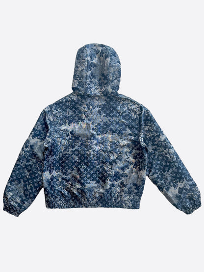 Louis Vuitton Blue Tapestry Monogram Windbreaker