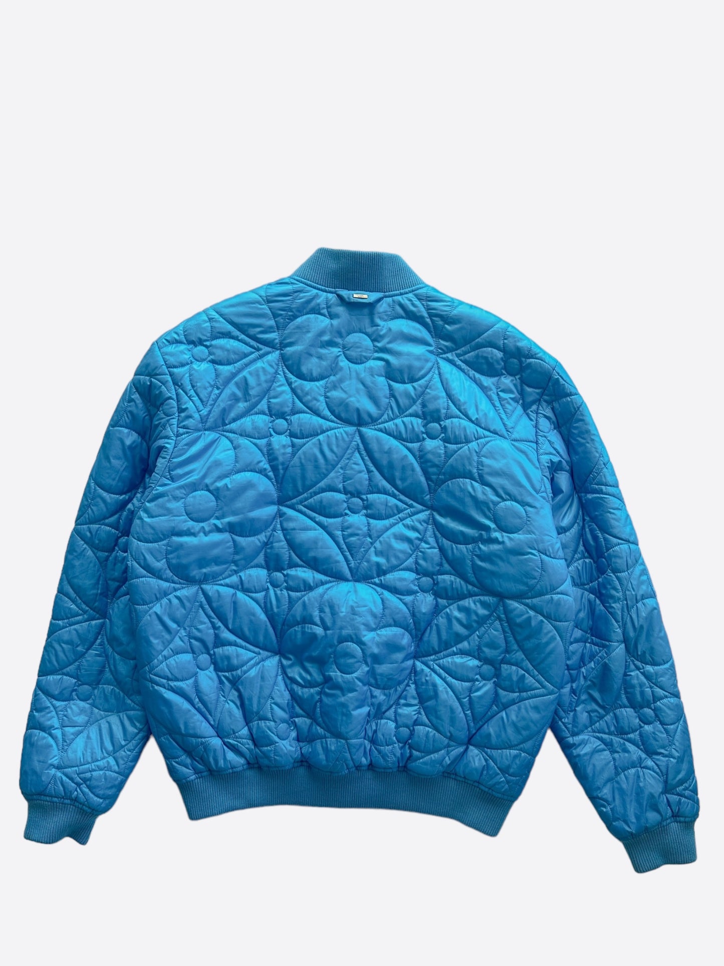 Louis Vuitton Blue Flower Monogram Bomber Jacket