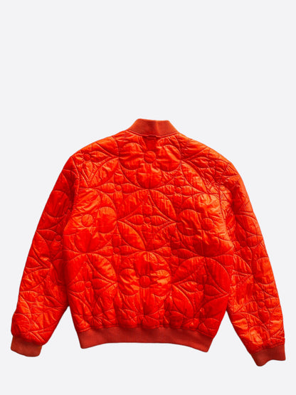 Louis Vuitton Orange Flower Monogram Bomber Jacket