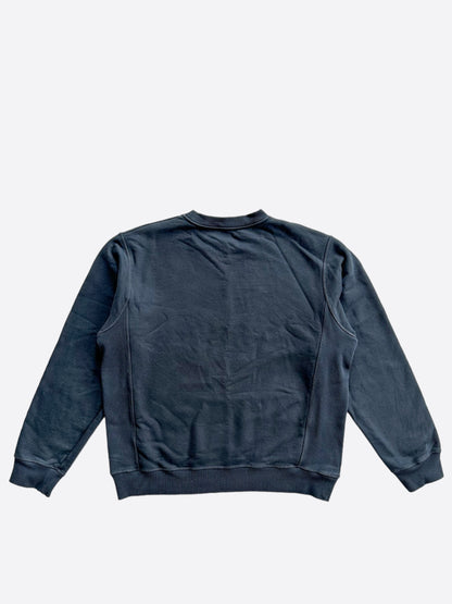 Dior Navy Faded Atelier Logo Sweater