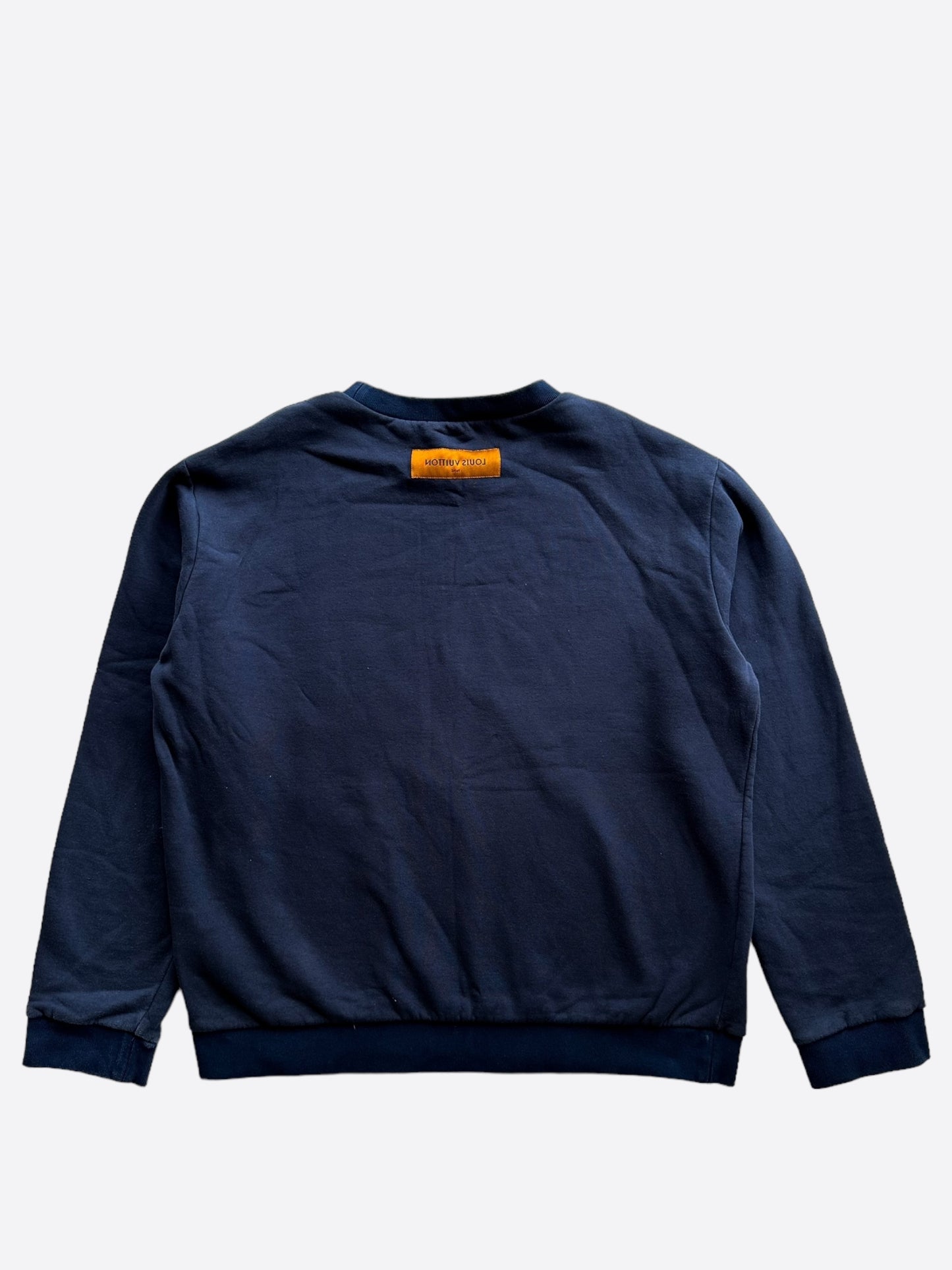 Louis Vuitton Navy LV Stitch Crewneck