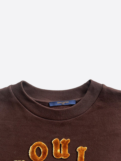 Louis Vuitton Brown Tuffetage Logo Sweater