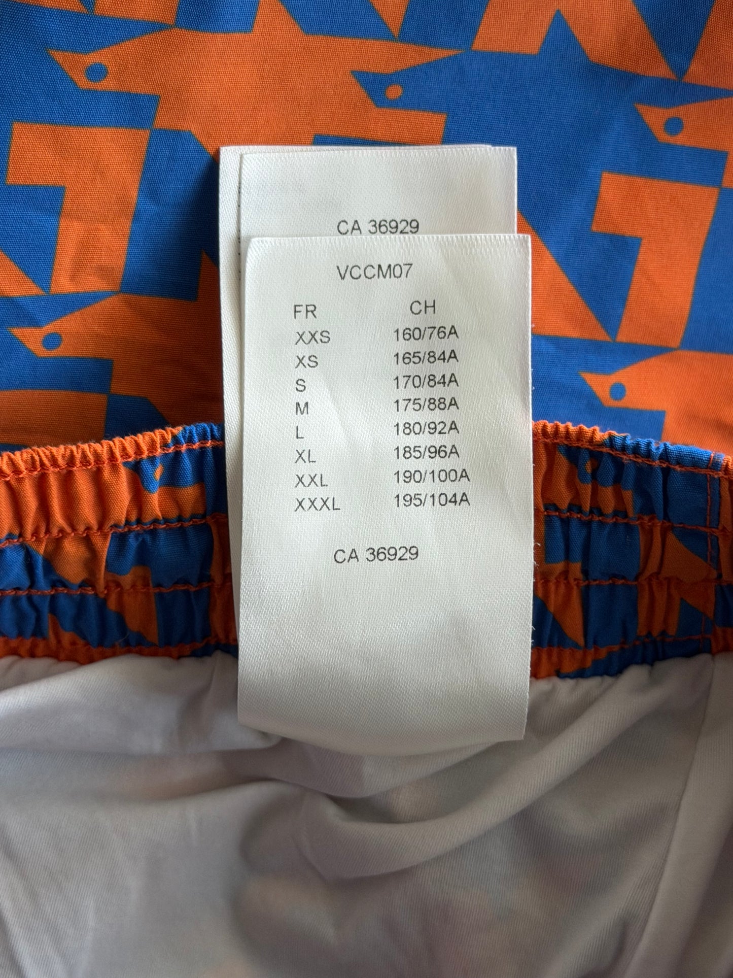Louis Vuitton Blue & Orange Dove Print Swimshorts