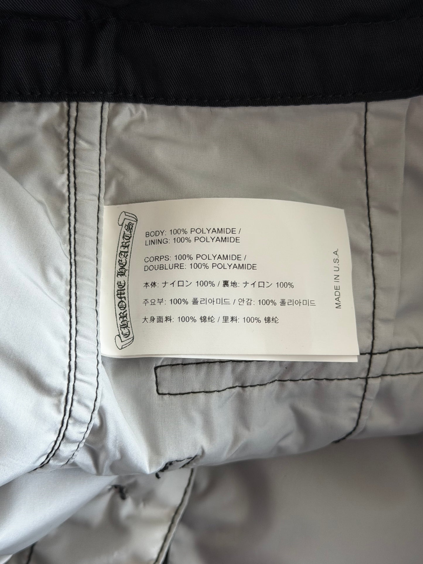 Chrome Hearts Black & Yellow Patch Swimshorts