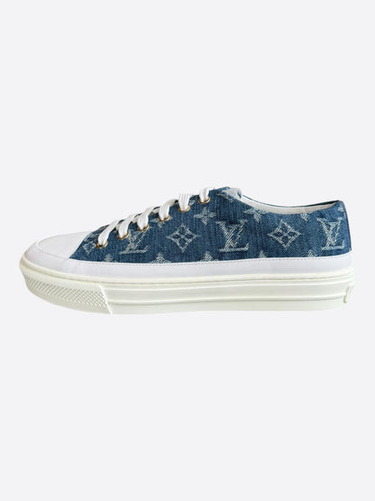 Louis Vuitton Blue Denim Monogram Stellar Sneakers
