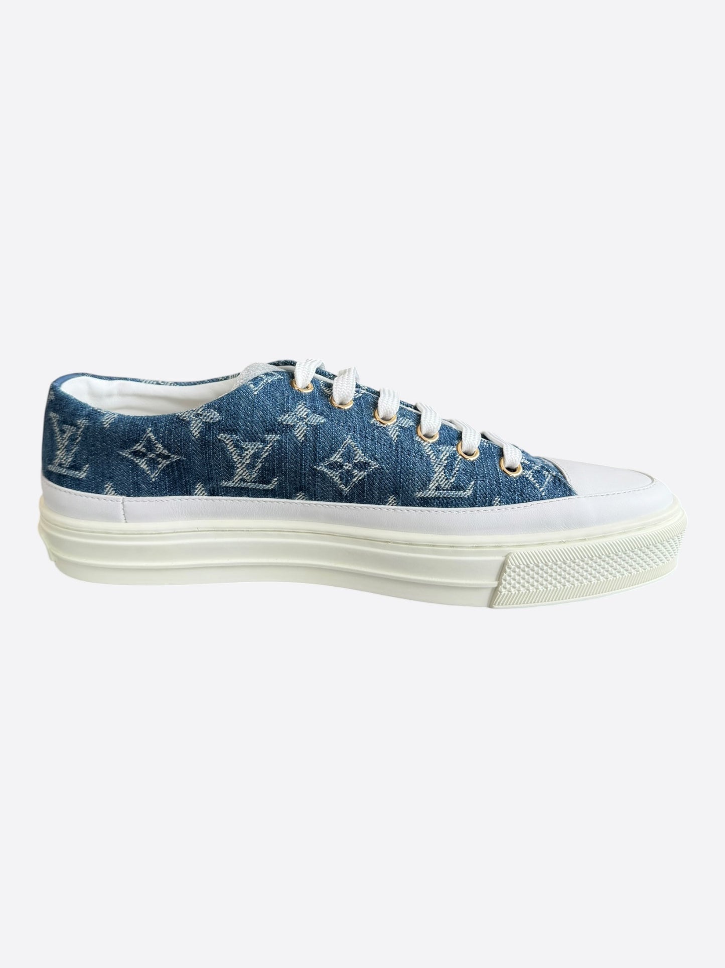 Louis Vuitton Blue Denim Monogram Stellar Sneakers