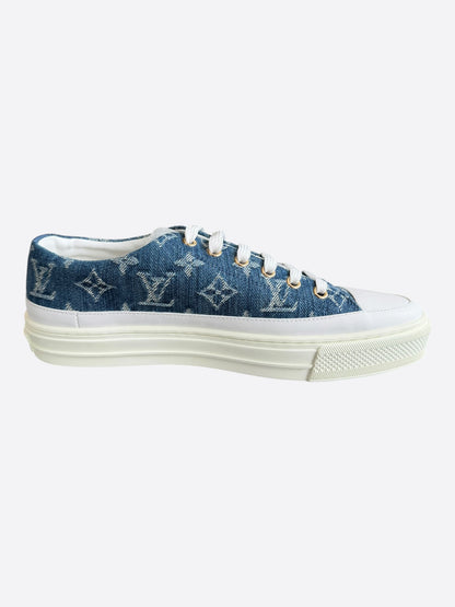 Louis Vuitton Blue Denim Monogram Stellar Sneakers