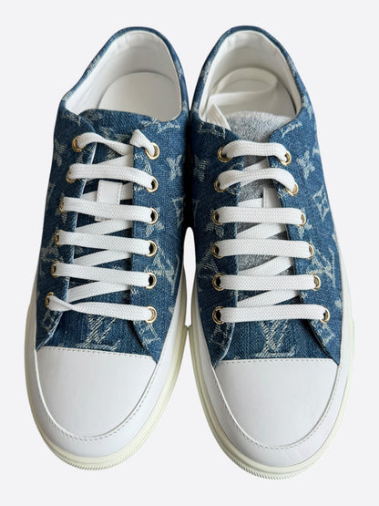 Louis Vuitton Blue Denim Monogram Stellar Sneakers