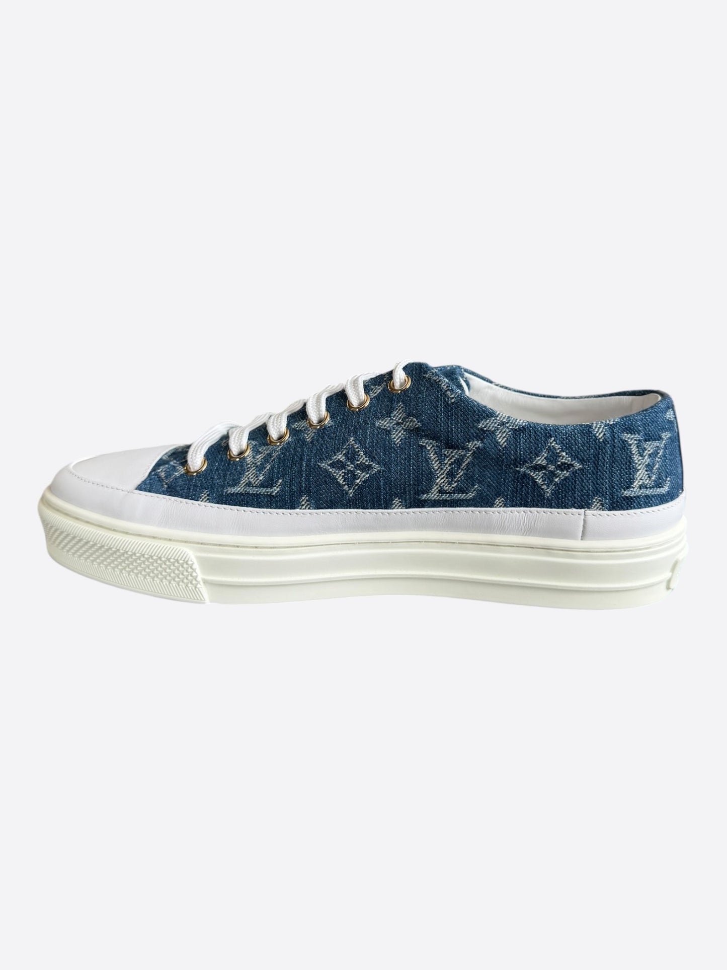 Louis Vuitton Blue Denim Monogram Stellar Sneakers