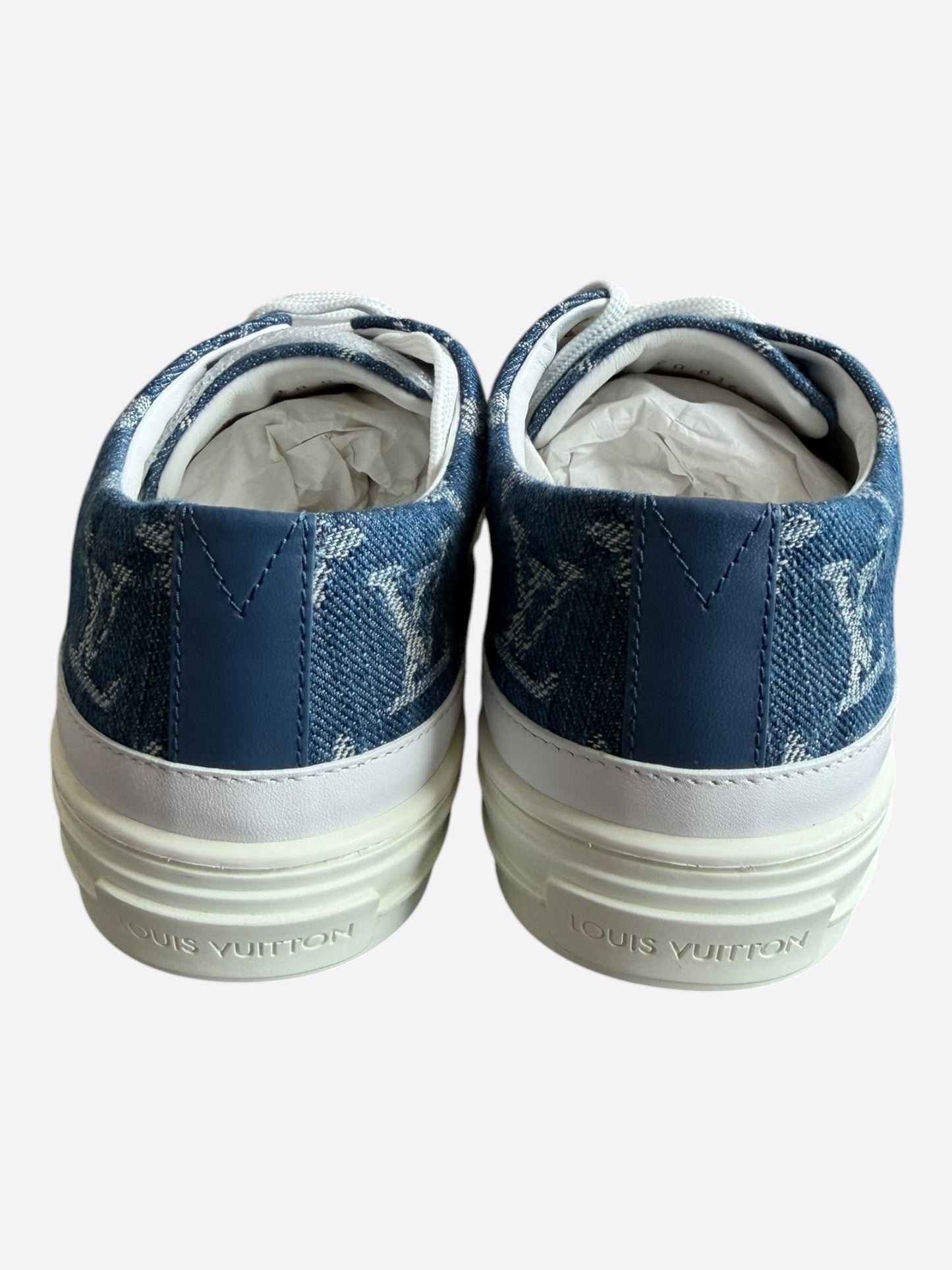 Louis Vuitton Blue Denim Monogram Stellar Sneakers
