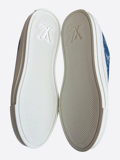 Louis Vuitton Blue Denim Monogram Stellar Sneakers