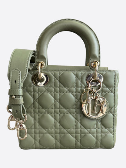 Dior Olive Medium Lady Dior Bag
