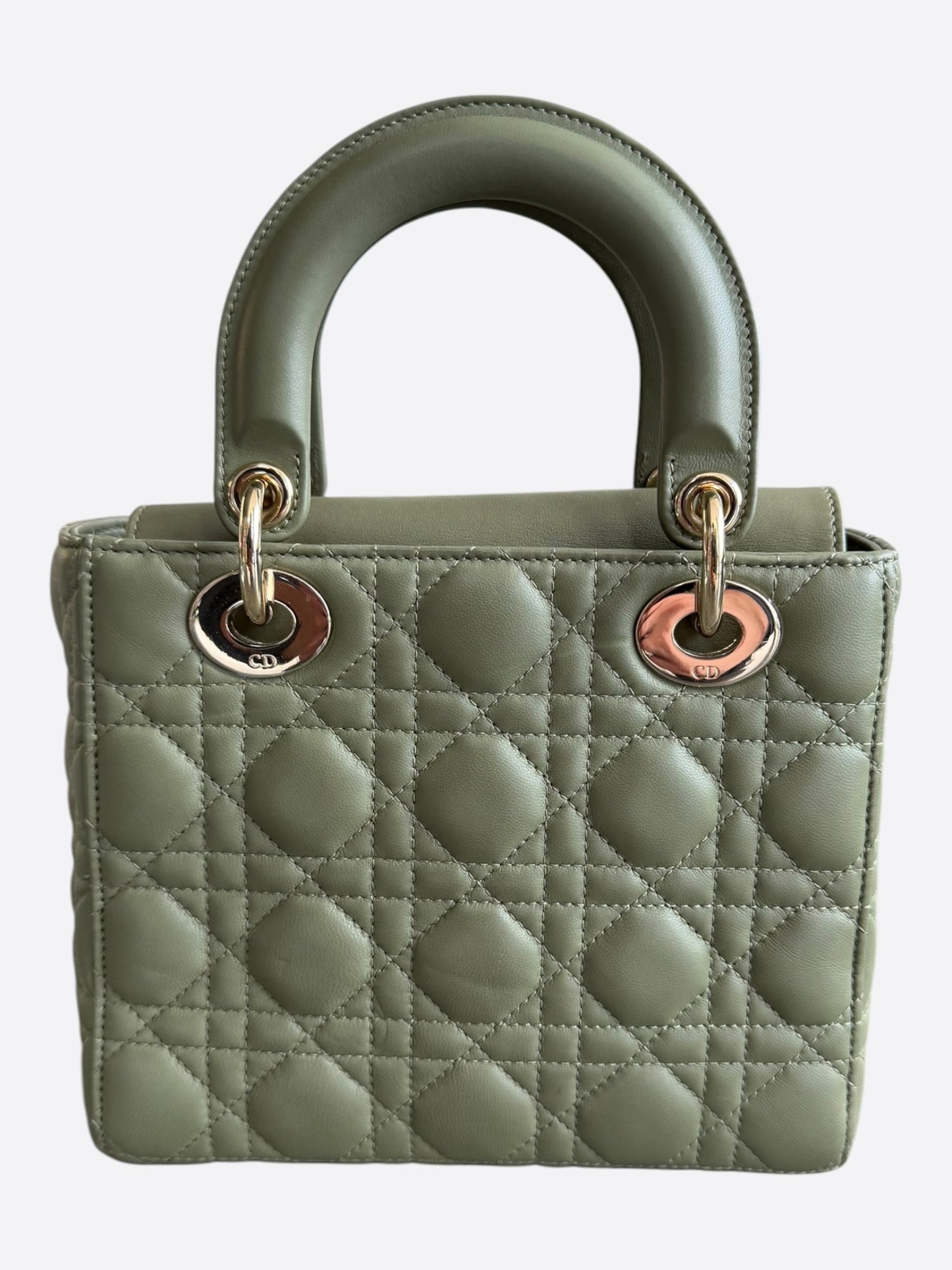 Dior Olive Medium Lady Dior Bag