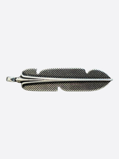 Chrome Hearts Silver Feather Pendant
