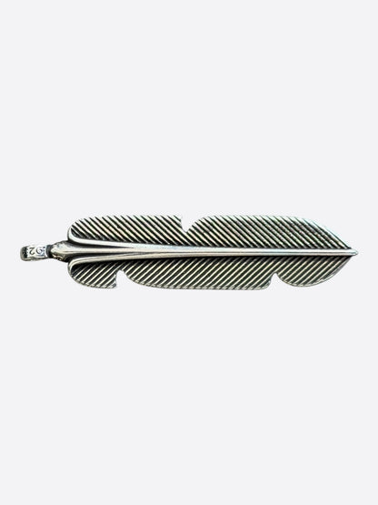 Chrome Hearts Silver Feather Pendant