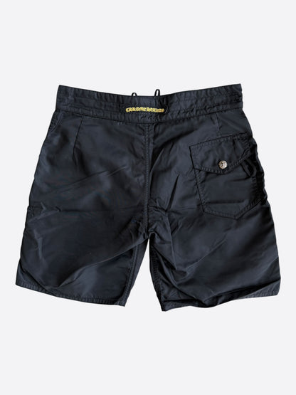 Chrome Hearts Black & Yellow Patch Swimshorts
